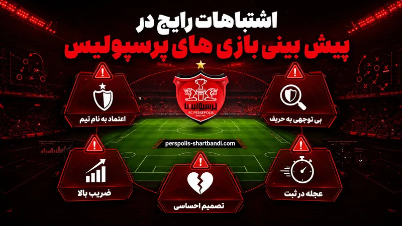 اشتباهات رایج در پیش بینی بازی های پرسپولیس