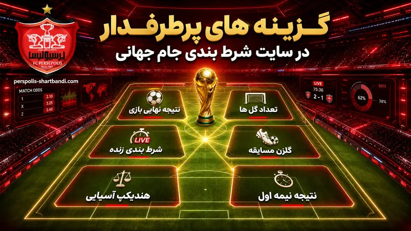 گزینه های پرطرفدار در سایت شرط بندی جام جهانی